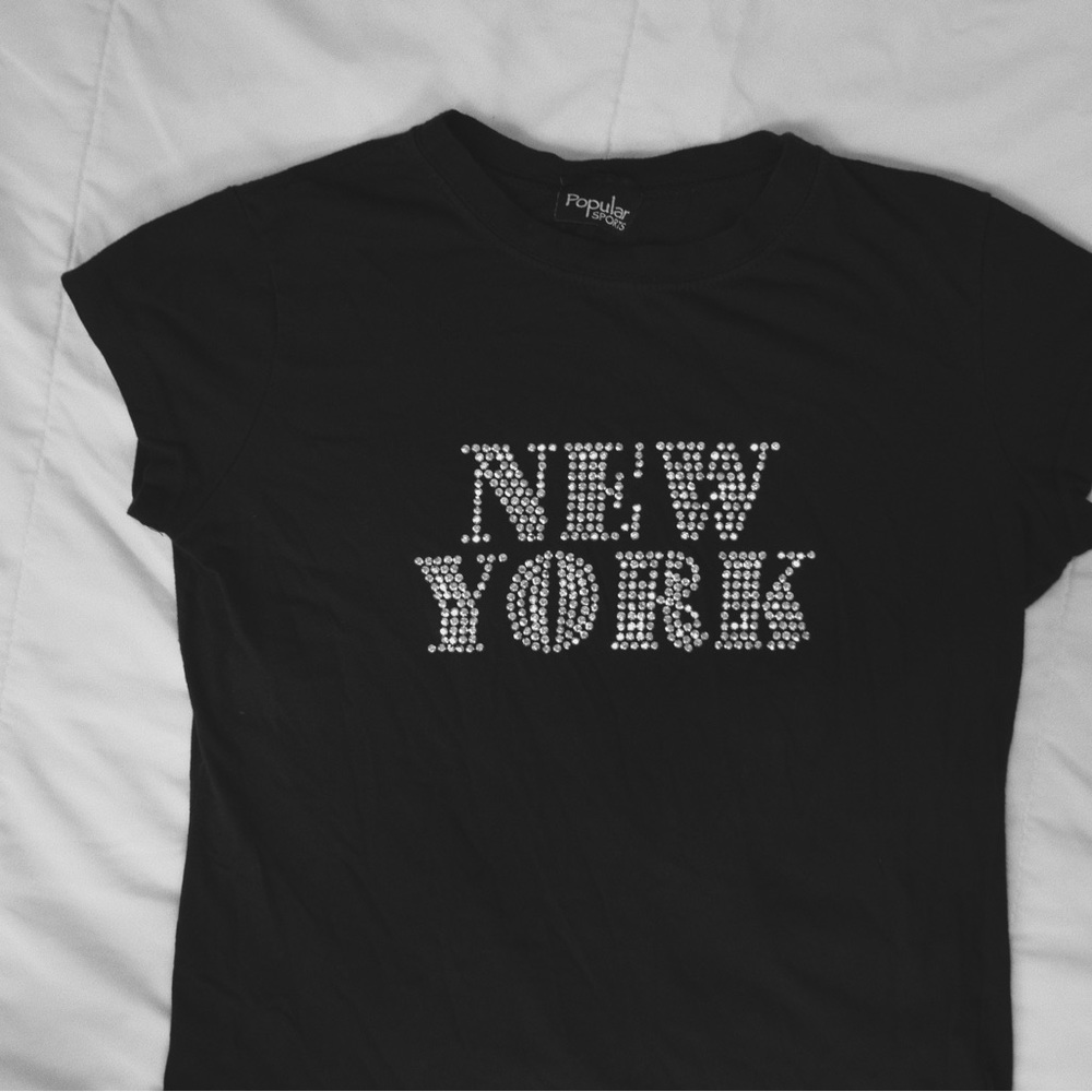 Rhinestone New York Tee